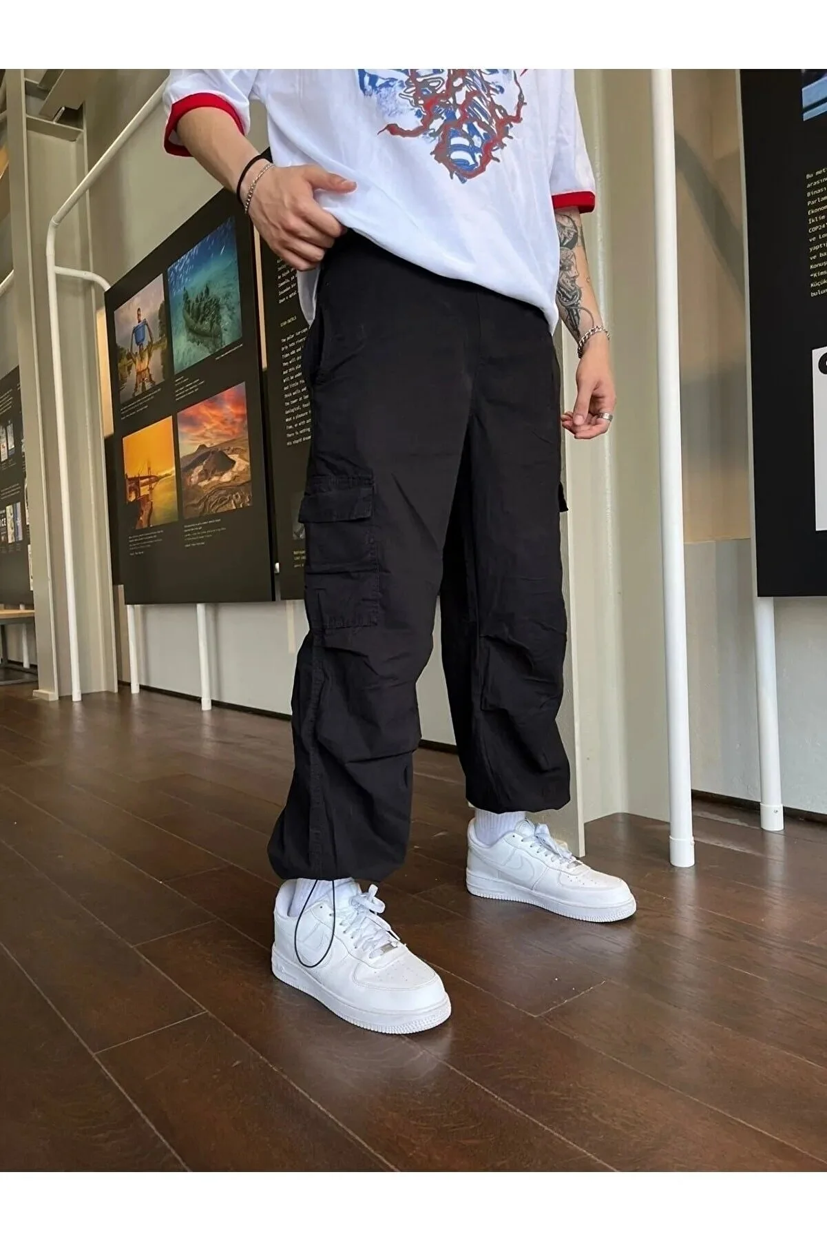 Kargo Cepli Paraşüt Pantolon